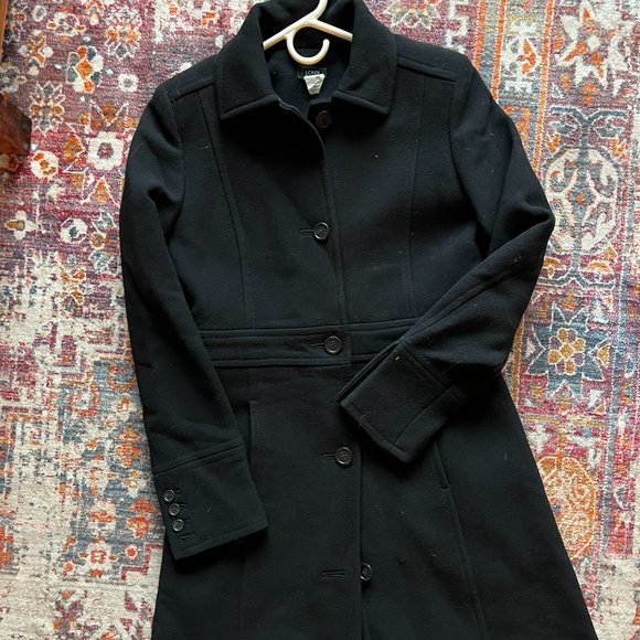 J Crew Black Peacoat - Picture 1 of 2